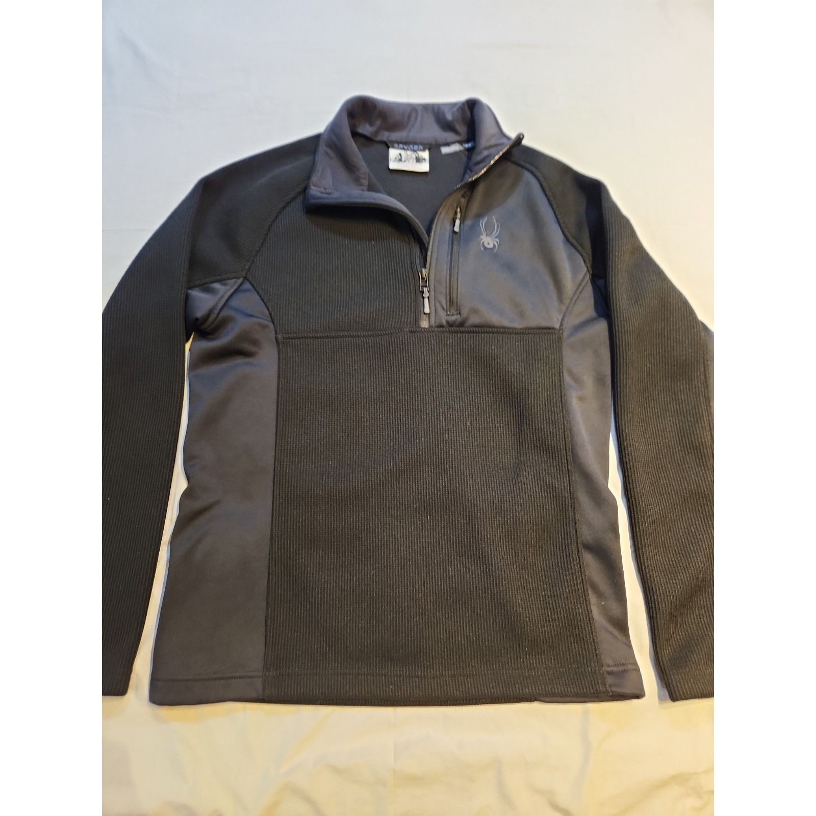 Spyder Pullover Jacket Black Mens Size Medium